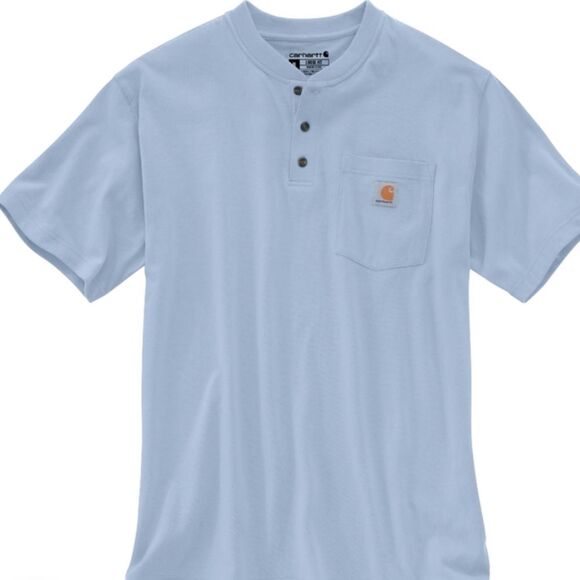 Carhartt Loose Fit Heavyweight S/S Pocket Henley Shirt - Picture 2 of 6